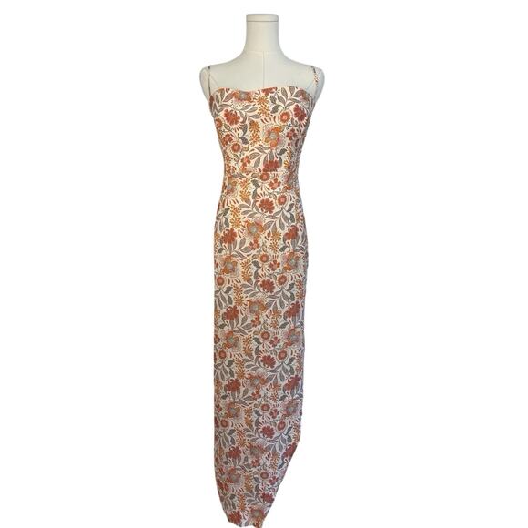 NEW Rumer The Label x Revolve Solandis Maxi Womens Size Extra Large Linen Floral - Picture 1 of 7